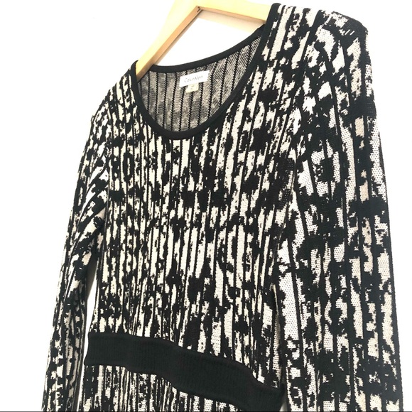 💙3/$25 CALVIN KLEIN Midi A-Line Knit Sweater Dress Sz PS - Picture 3 of 7